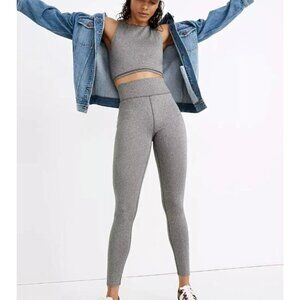 NWT Madewell MWL Form High-Rise 25" Leggings - NB878 - Grey - Size S